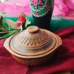 Terracotta Serving Pot with Lid